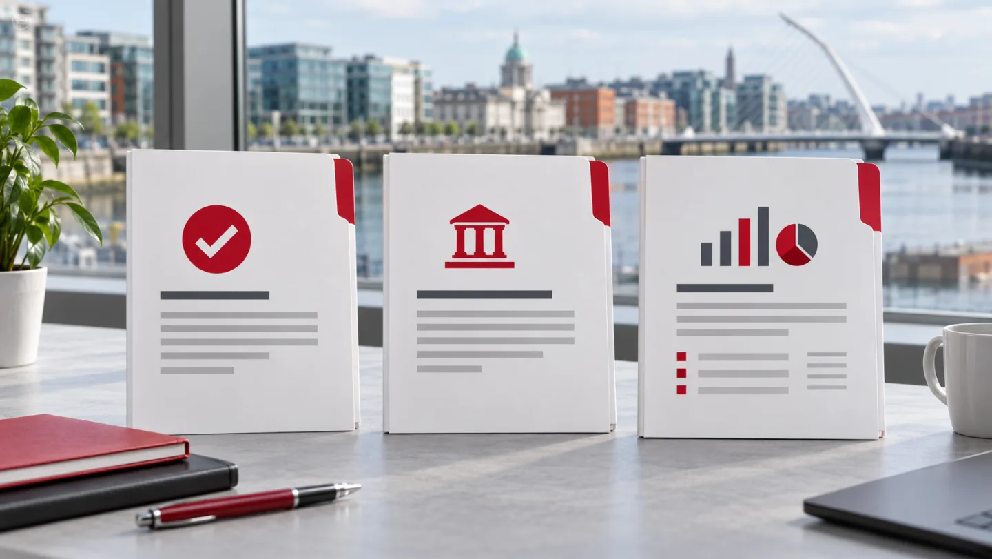 Concept illustration comparing company verification documents; not an official CRO certificate or an actual company report